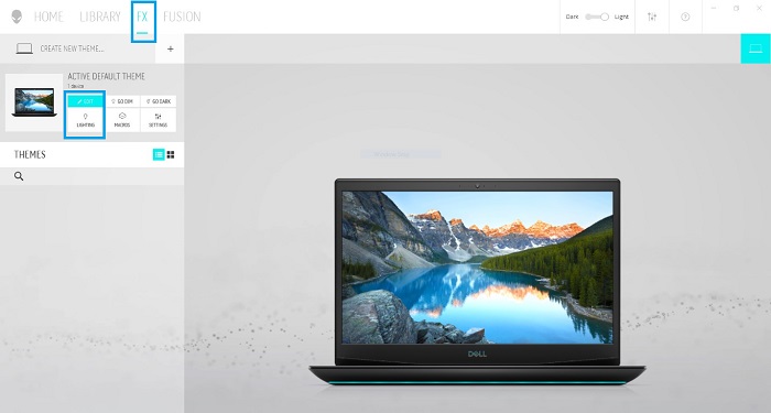 Alienware Command Center FX Page