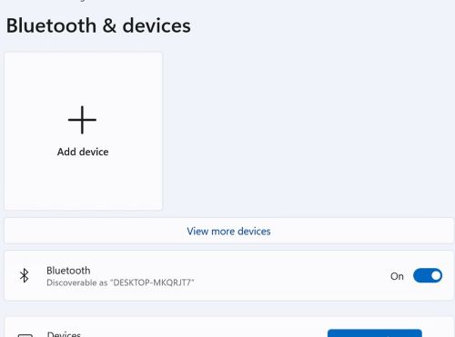 Paramètres Bluetooth de Windows 11