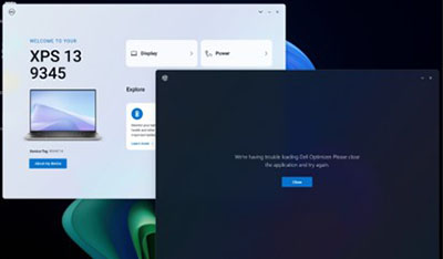 MyDell 和 Dell Optimizer 同時執行。
