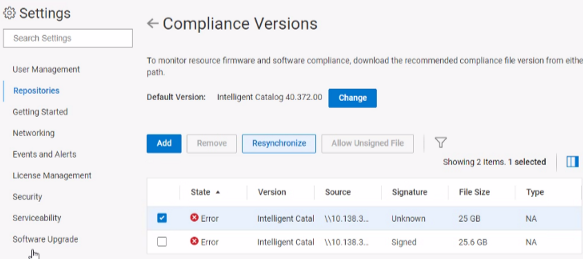PowerFlex 相容版本