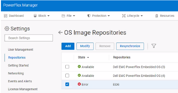 Powerflex 作業系統映像
