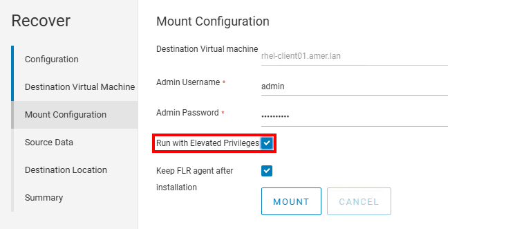 NWUI Run with Elevated Privileges