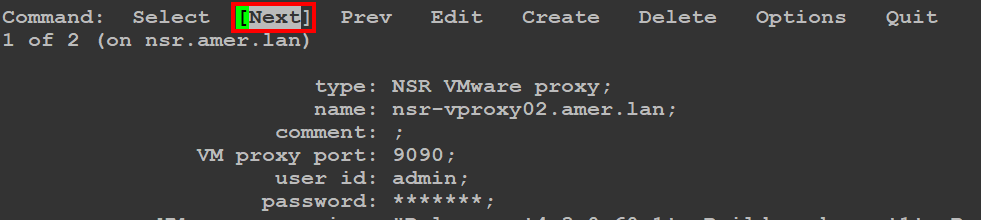 Finding the vProxy that requires reregistration