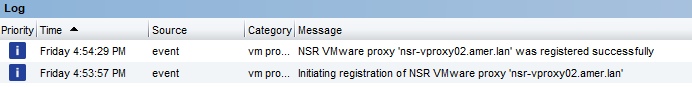 vProxy registered successfully