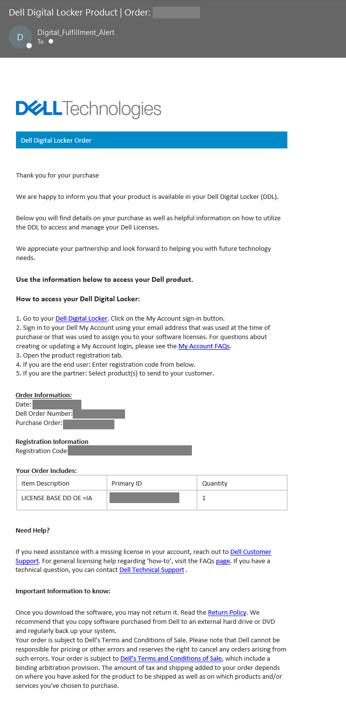 Sample of the Customer Facing Object (CFO) Letter