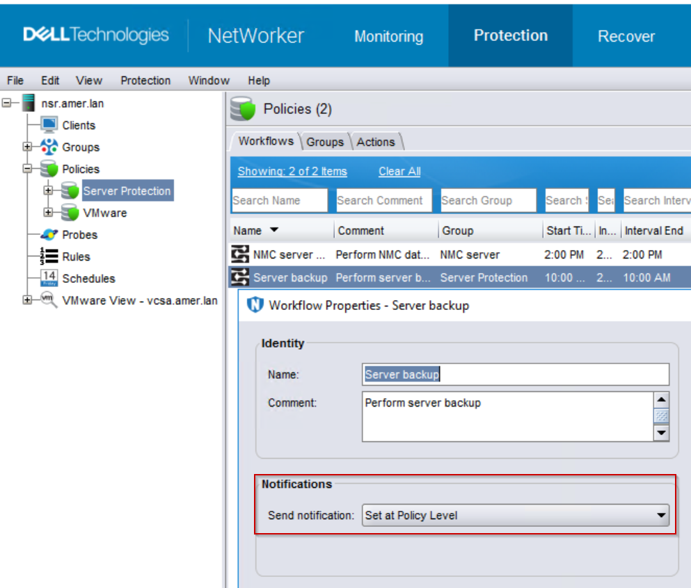 workflow notification settings