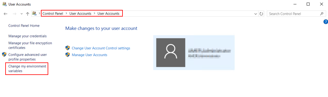 Editing the system variables