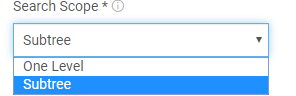 Search scope page