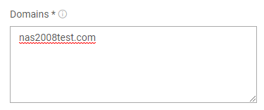 domains page