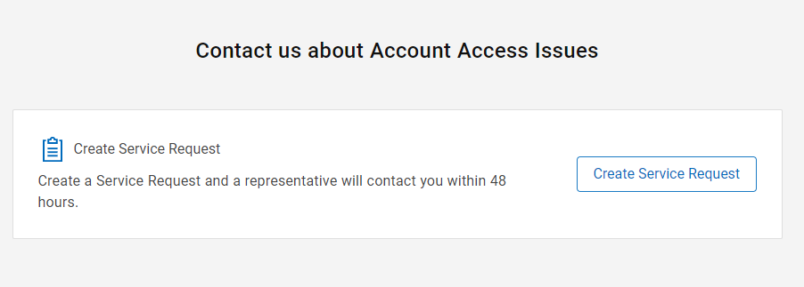 Kliknij opcję Create Service Request (Utwórz zgłoszenie serwisowe)
