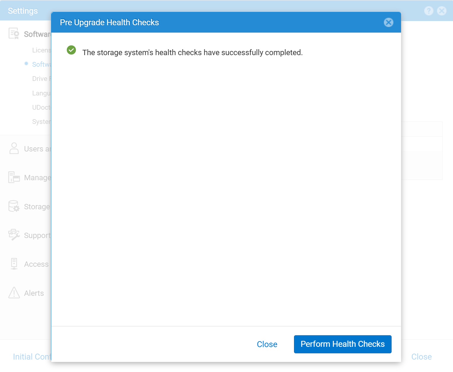 Unisphere pre upgrade health checks