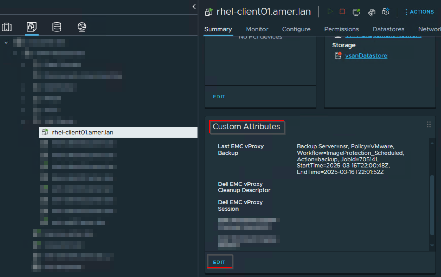 VM custom attributes in vSphere