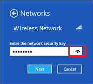 Show Password icon in Password field