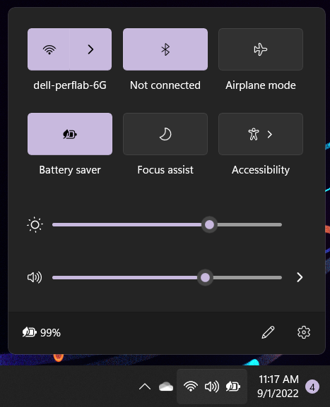 Brillo de la pantalla