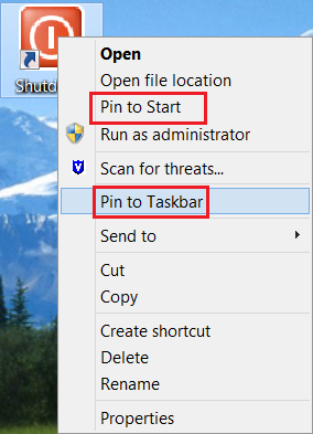 Pin to Taskbar