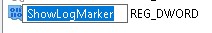 Navngivning af DWORD som ShowLogMarker