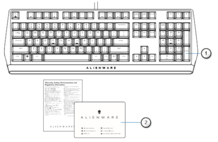 【未使用】ALIENWARE 510K US配列　メカニカルキーボード Amazon.com: Alienware Low-Profile RGB Gaming Keyboard AW510K