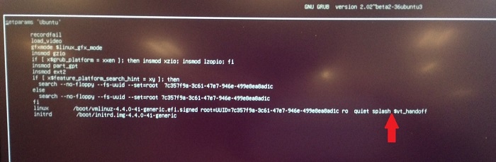 use the arrow keys to locate the end of the line