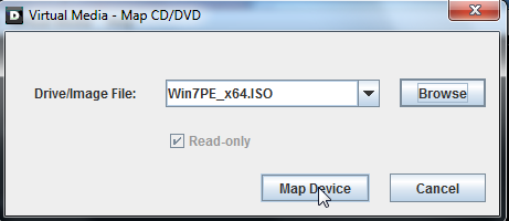 iDRAC8 Mapping the source device