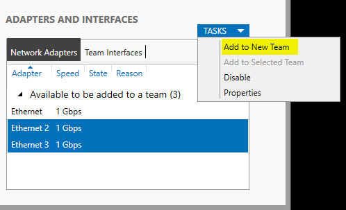 Los adaptadores y las interfaces de Windows se agregan a un nuevo equipo