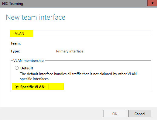 Membresía de VLAN específica de Windows