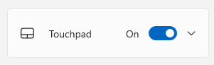 Touchpad On/Off toggle