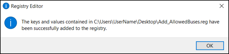 Windows 10 登錄檔編輯器確認