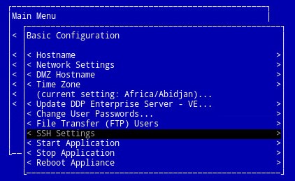 Configuración del SSH
