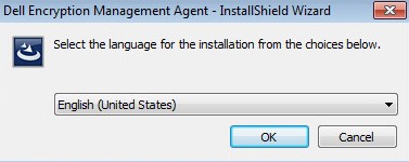 Selección de idioma del instalador