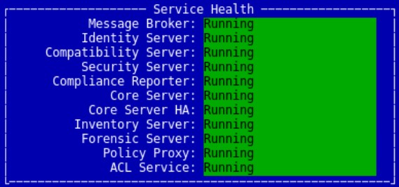 Services en cours