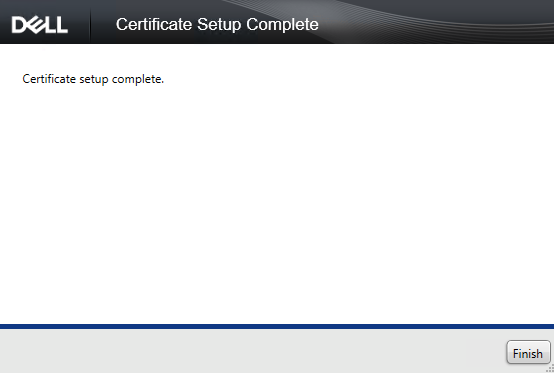Cliquez sur Finish (Terminer).