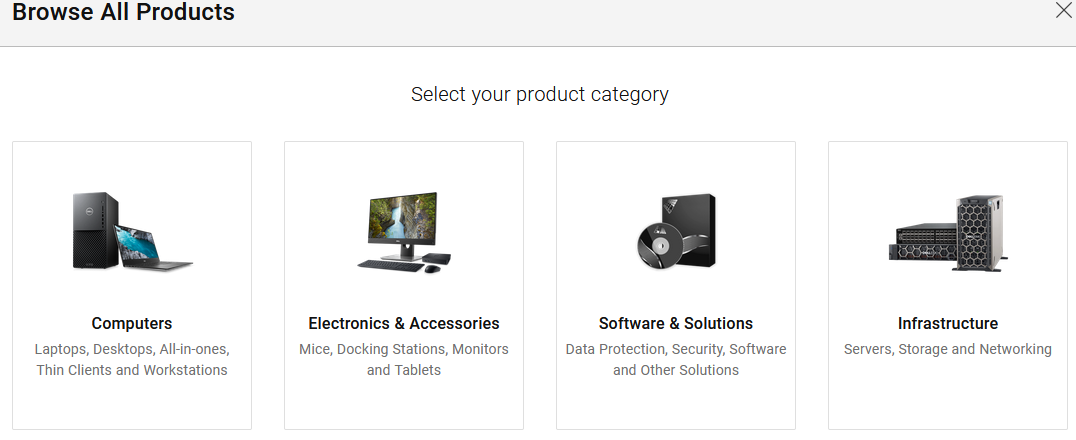 Categorie di prodotti