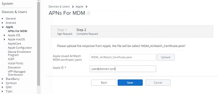 Aggiornare il certificato firmato da Apple