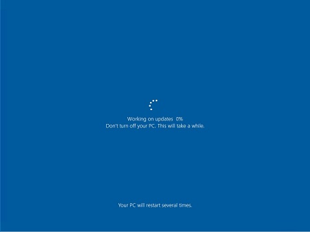Statusvenster van Windows Update