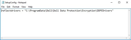 Onjuist SetupConfig.ini-bestand