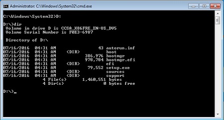 DIR wijzigen in station met medium voor Windows-onderdelenupdate