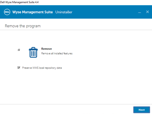 Wyse Management Suite 제거