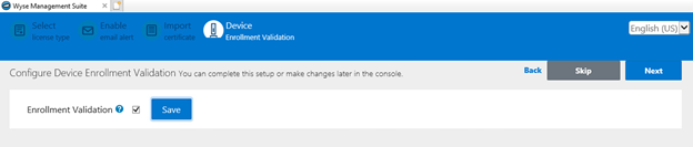Configure Device Enrollment 메뉴