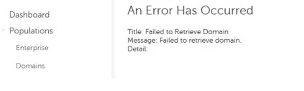 Error message