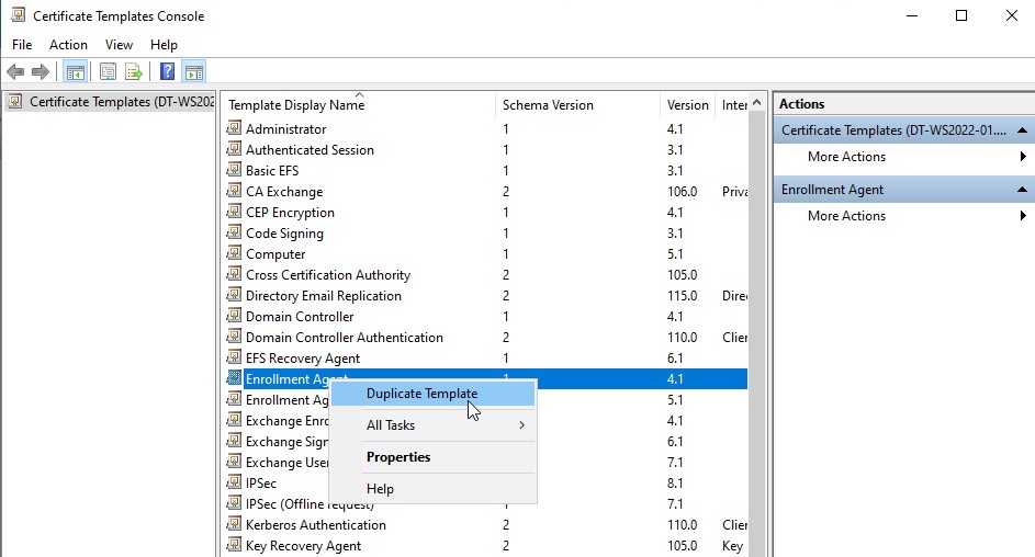 Click Duplicate Template