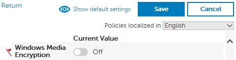 Шифрування Windows Media вимкнено