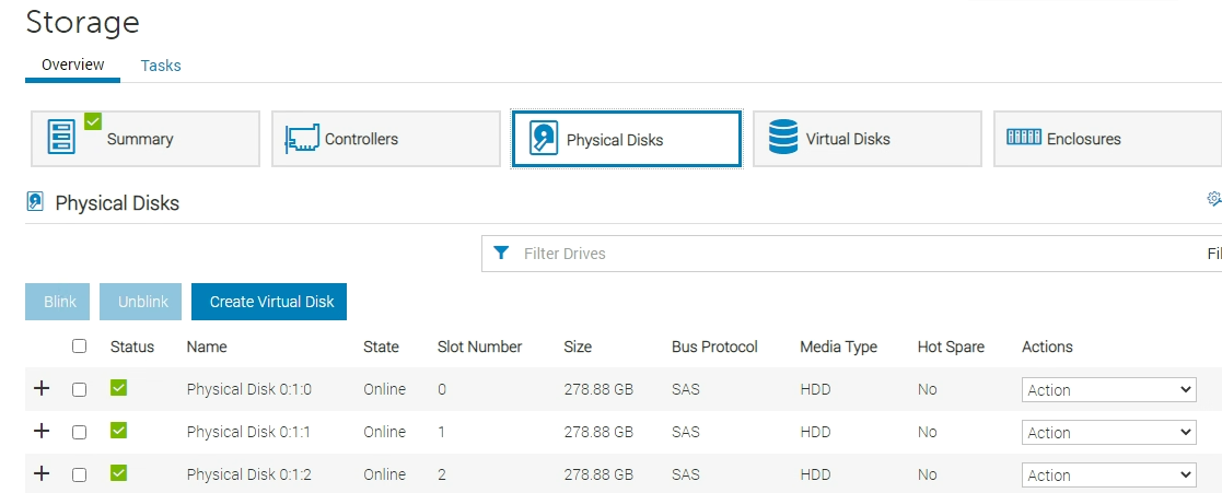 5.10.00.00 and later Physical Disk Selection
