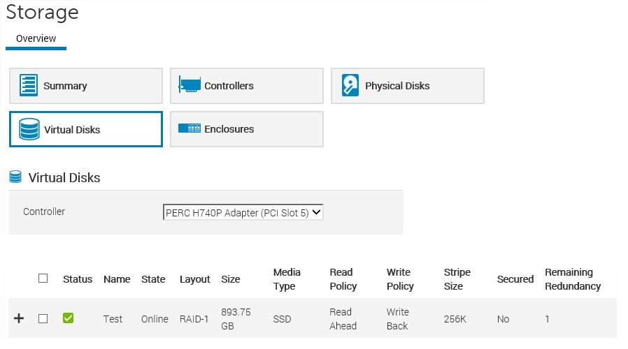 Storage Virtual Disks
