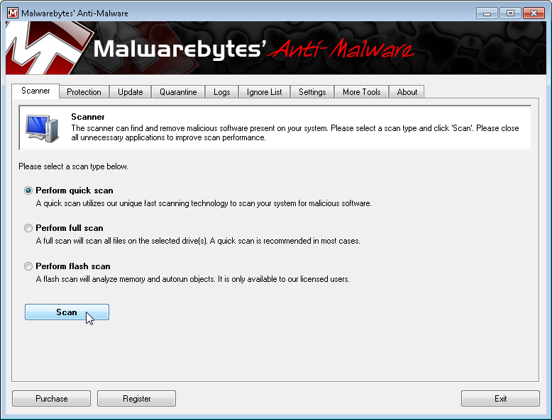 malwarebytes 掃描