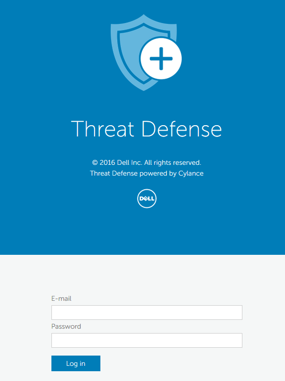 Dell Threat Defense administration console