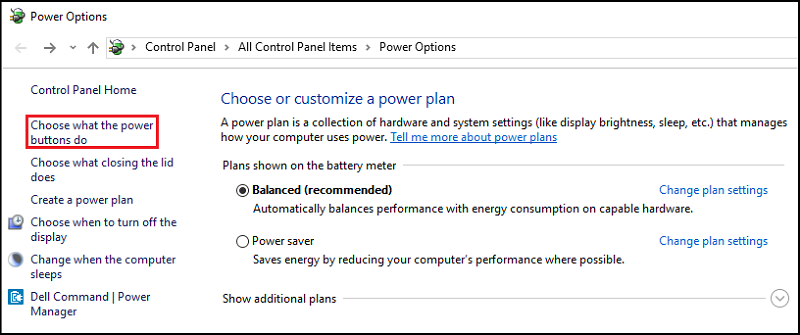 Možnosti napájení v&nbsp;systému Windows