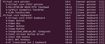 Seznam Xinput