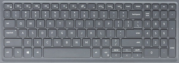 Latitude 3510 鍵盤視圖