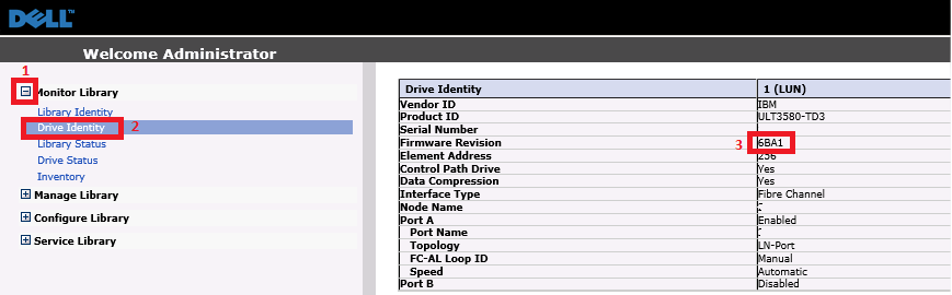 Drive identity section