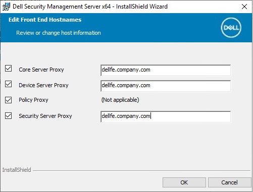 Optional hostnames to edit
